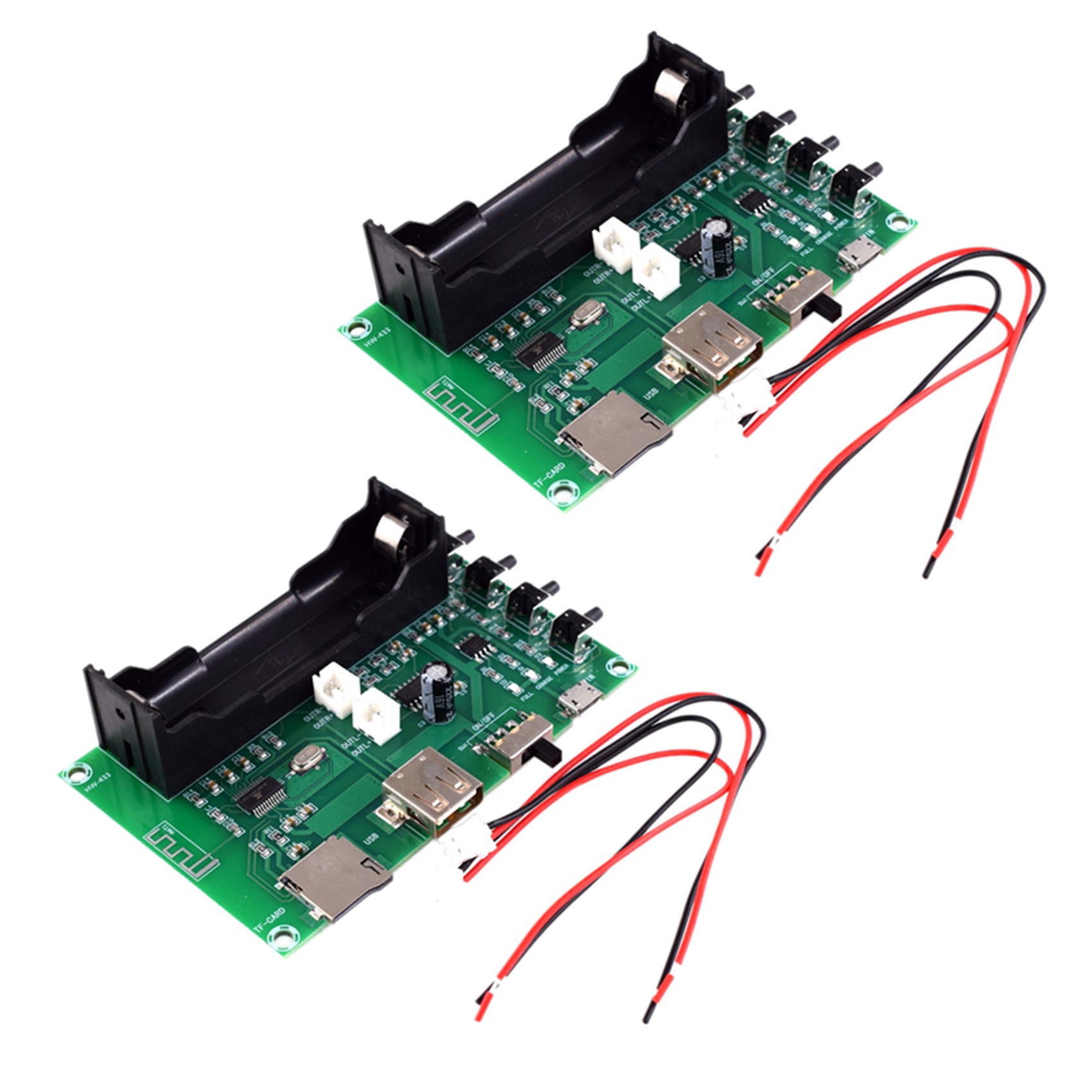 2X XH-A150 Lithium Battery Bluetooth Digital Power Amplifier Board 5W+5W Mouth Power DIY Small Speaker for Android