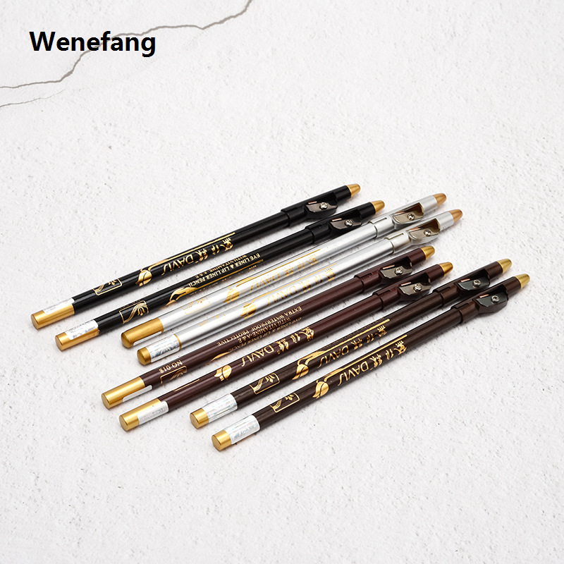 Wenefang 5pcs/set Eyebrow Pencil Easy To Use Eyeshadow Long Lasting Natural Cosmetic Waterproof Microblading Wood Eyebrow Pencil