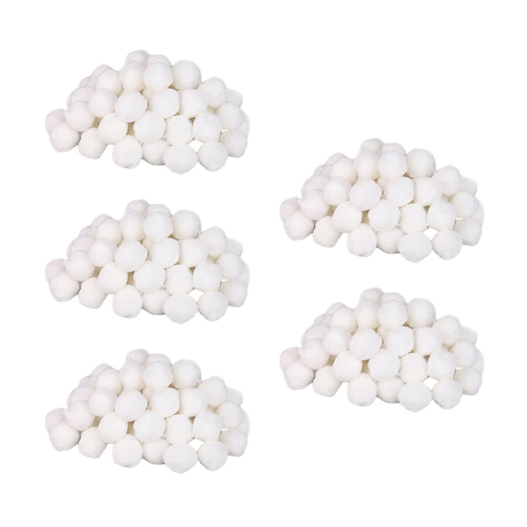 fasdaga 5X Swimming Pools Filter Balls Portable Wet Dry Cotton Canister Clean Fish Tank Filter Material Water Purification Fiber 200g
