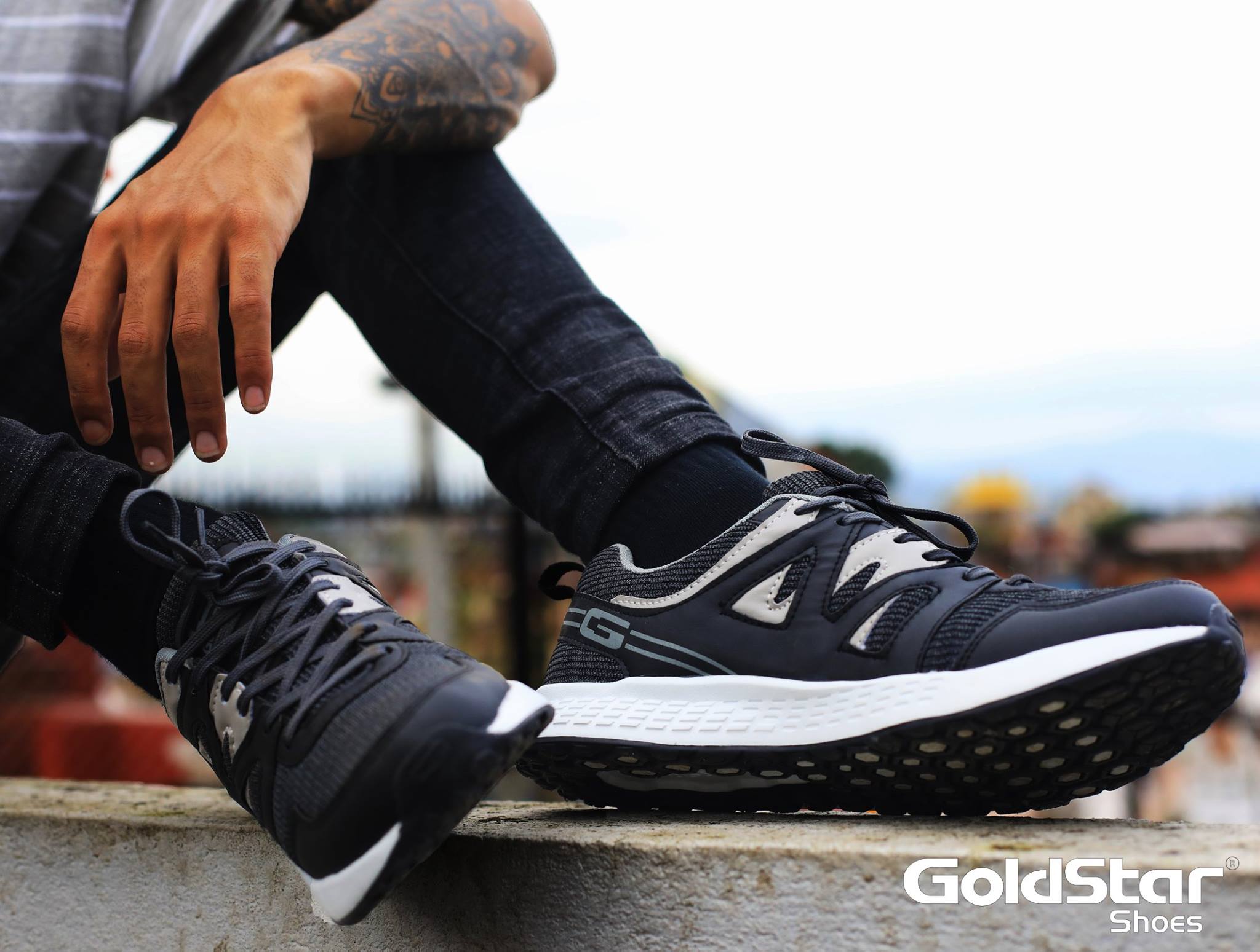 Goldstar G10 1803 Black Sports Shoes For Men