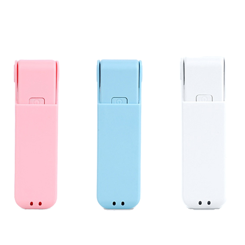 Nullmul 3PCS Mini Portable Fold Fan Charging Household Electrical Appliances Desktop Electric Hold Small Air Cooler