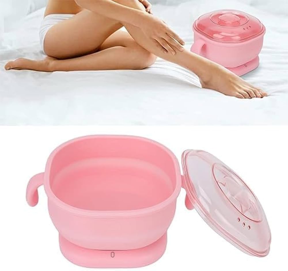 Wax Warmer for Hair Removal, Electric Hot Wax Warmer Machine, 400ml Silicone Pot Liner Wax Heater Hot Wax Warmer Pot