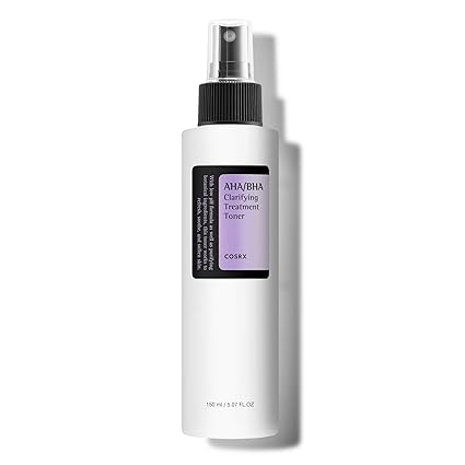 COSRX AHA/BHA Treatment Toner 150 ml, Facial Exfoliating Spray for Whiteheads, Pores, & Uneven Skin, Korean Toner, Not Tested on Animals, Korean Skin Care