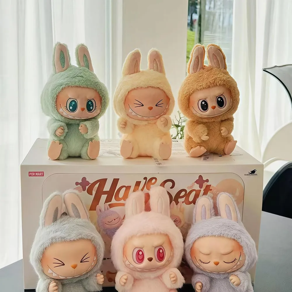 POPMART Labubu Vinyl Doll Pop Mart Plush Toy Blind Box - 1pc or Pack of 6