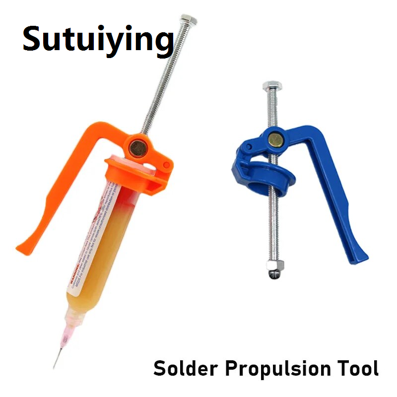 Sutuiying solder paste Solder Paste Extruder Welding Green Oil Booster Propulsion Tool Paste and Soldering Oil ForCircuit Board Maintenance Accessorieshand tools
