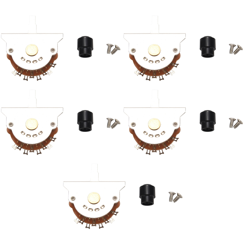 fasdaga 5X 3 Way Lever Pickup Selector Switches for Electric Guitar Switch Replacement