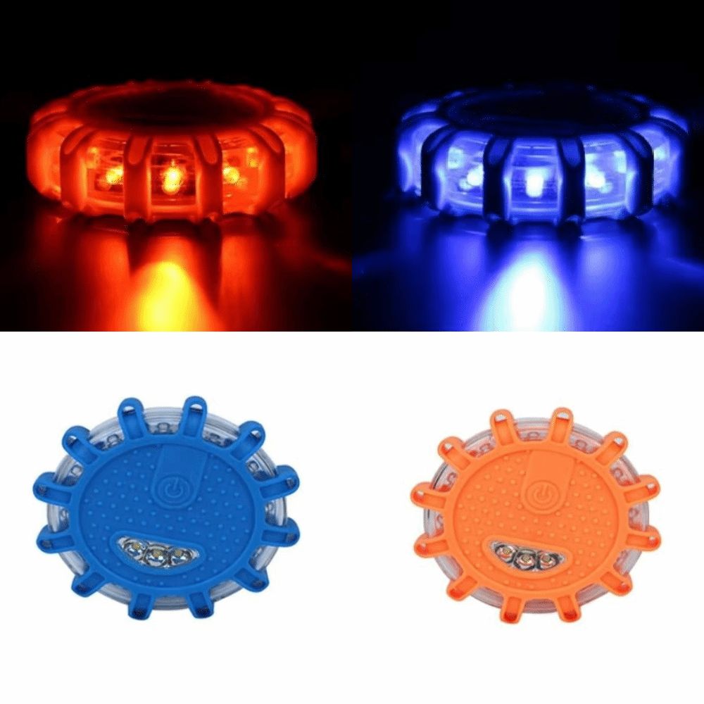 Amber 30W 10 LED Auto Car Emergency Beacon Light Strobe Flashing Warning Lamp -