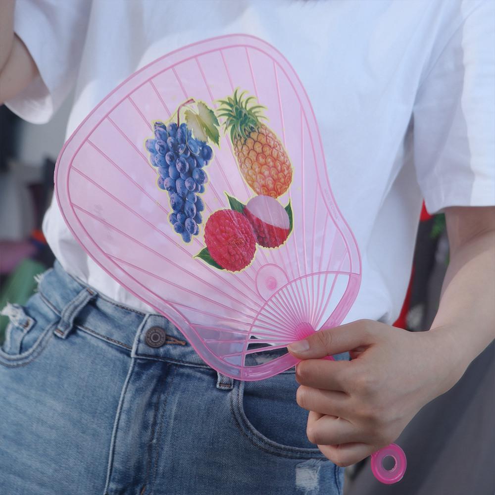 Funny Cute Children Cartoon Fan Cartoon Handheld Hand Held Fan Lightweigh Plastic Print Gift Fan Party