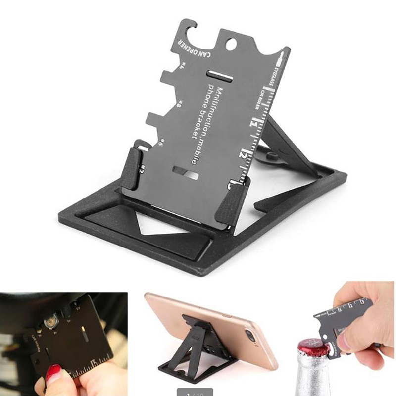 Bottle opener card EDC mini phone folding 1Pc bracket screwdriver wrench