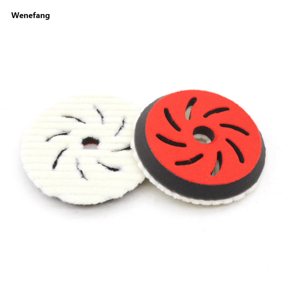Wenefang 125mm Car Polishing Pad Soft Wool Buffing Polishing Pad Professional Polishing Disc Or Car Polisher Detail Polishing Waxing