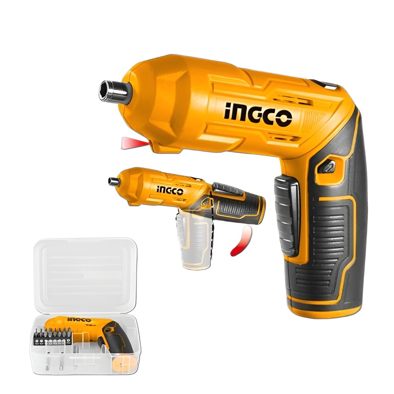 Ingco New 4V Cordless Screwdriver 4N.m 240rpm 1.4" CSDLI0442