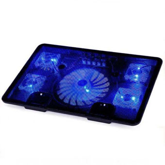 Laptop Cooling C5 With 5 Electric Fans 2 USB Ports And LED Lights For Notebook Computer