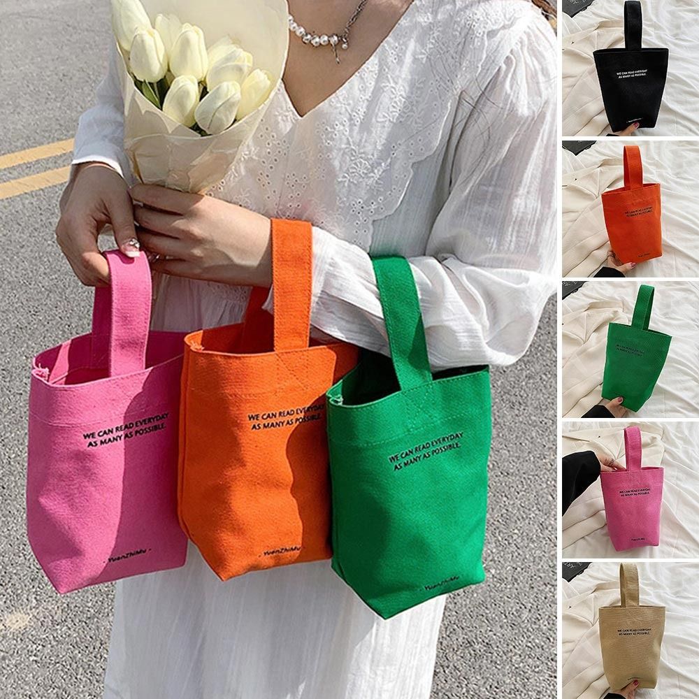 Letters Large Capacity Canvas Purse Shopper Bag Handbags Shoulder Crossbody Bags