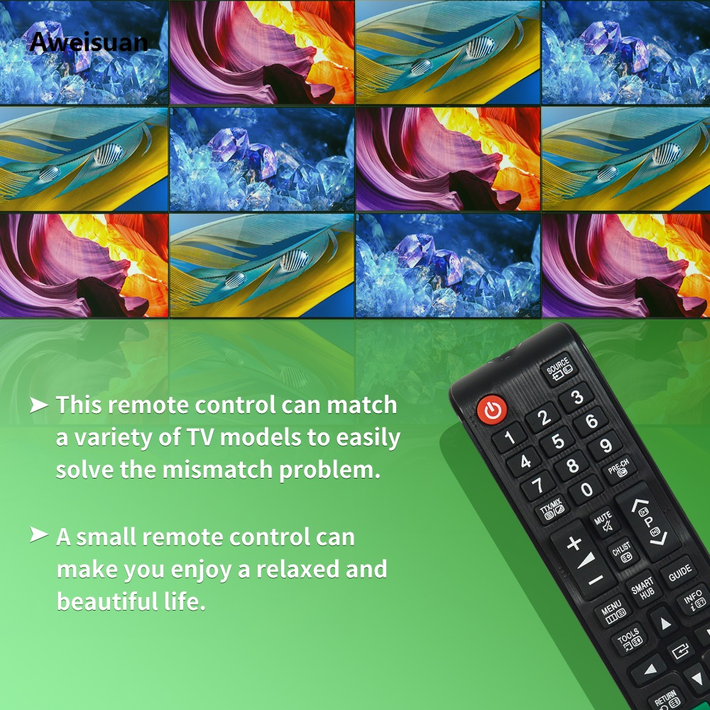 Aweisuan Portable New BN59 01199G Remote Control For Samsung TV UE32J5205 UE32J5250 UE32J5270 UE32J5373 UE40J5200 UE40J5202 UE40J5205