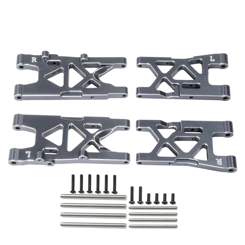 ARELENE Aluminum Front and Rear Suspension Arms for ARRMA 1/8 Mojave 4S Upgrade Parts Titanium