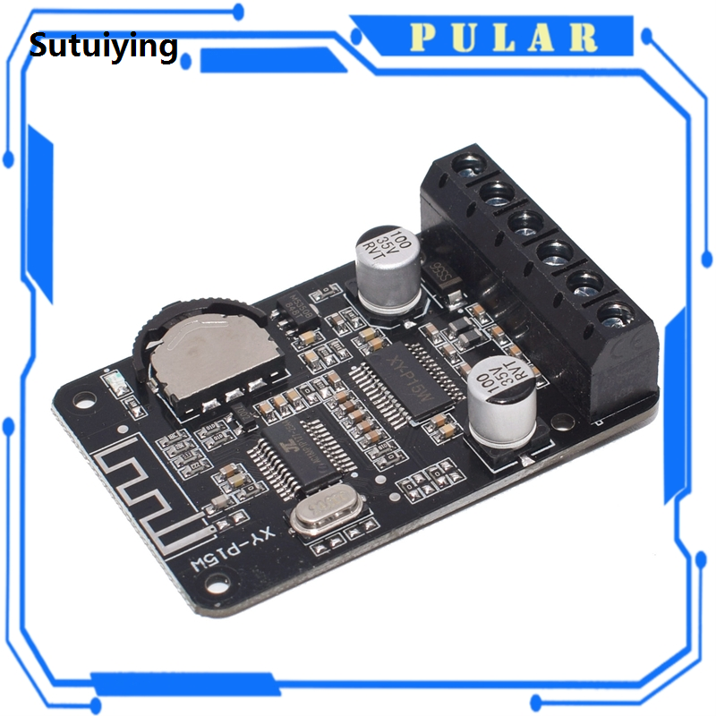 Sutuiying 10W/15W/20W Stereo Bluetooth Power Amplifier Board 12V/24V Sales promotion PLR High Power Digital Amplifier Module XY-P15W