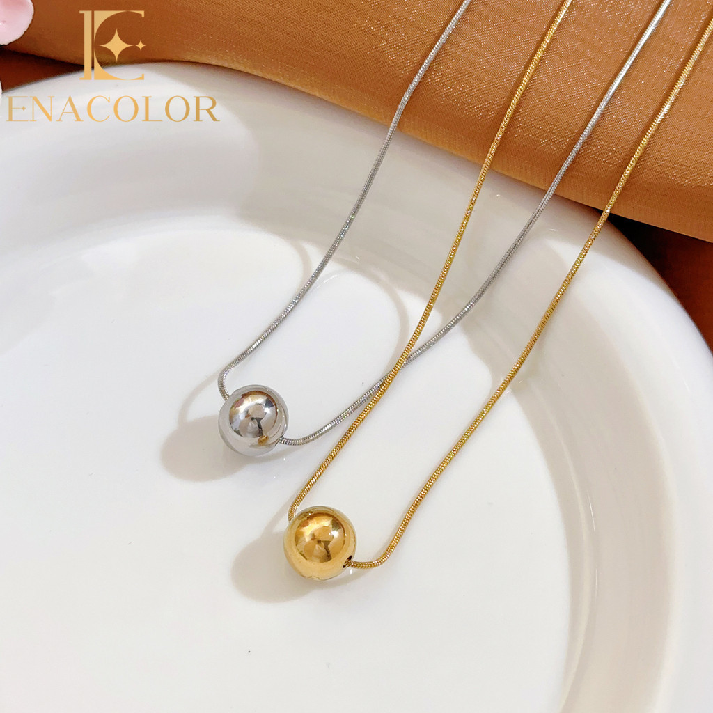 Titanium Steel Gold Matel Cute Cutout Bow Necklace for Women Hypoallergenic Lucky Jewelry Accessories Gifts