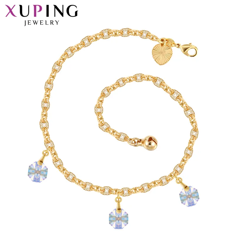 【Hot New Release】Xuping Elegant Anklets Crystals from Swarovski Romantic Jewelry Sweet Little Fresh Girls Wo Christmas Gifts M96-70024