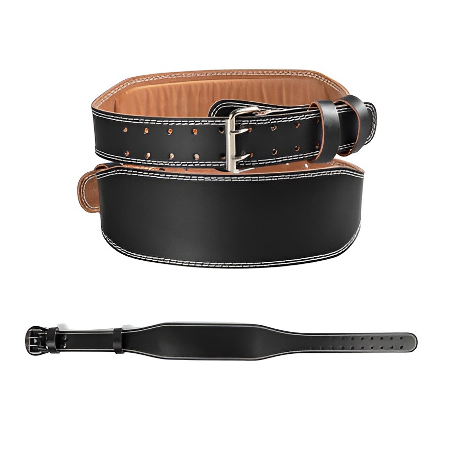 Adjustable Leather Weightlifting Waist Support Gym Belt