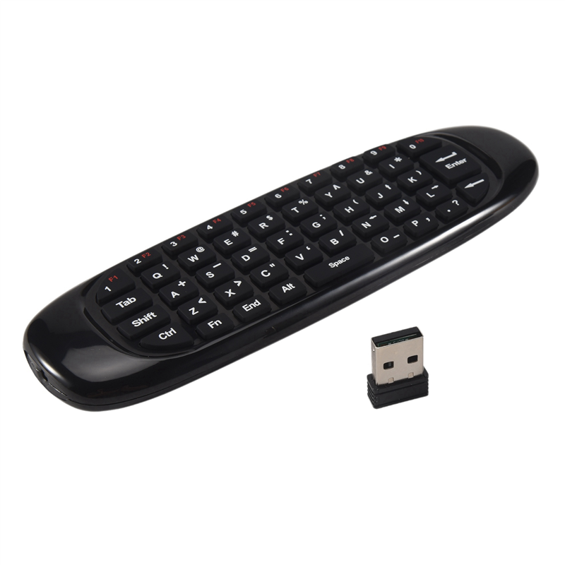 JAERBEE 2X Mini Air Mouse Fly Air Keyboard Airmouse for 9.0 8.1 Android TV Box/PC/TV Smart TV Mini 2.4G(C120)