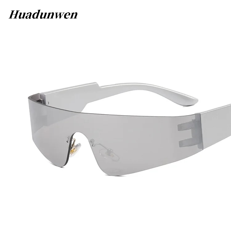 Linman Huadunwen Fashion Sunglasses Style Wrap Up Women's Sports One-piece Men's SuSpecial nglasses 2025 New 2000s Aesthetic Y2K Sunglasses Vintage Punk Goggles Glasses