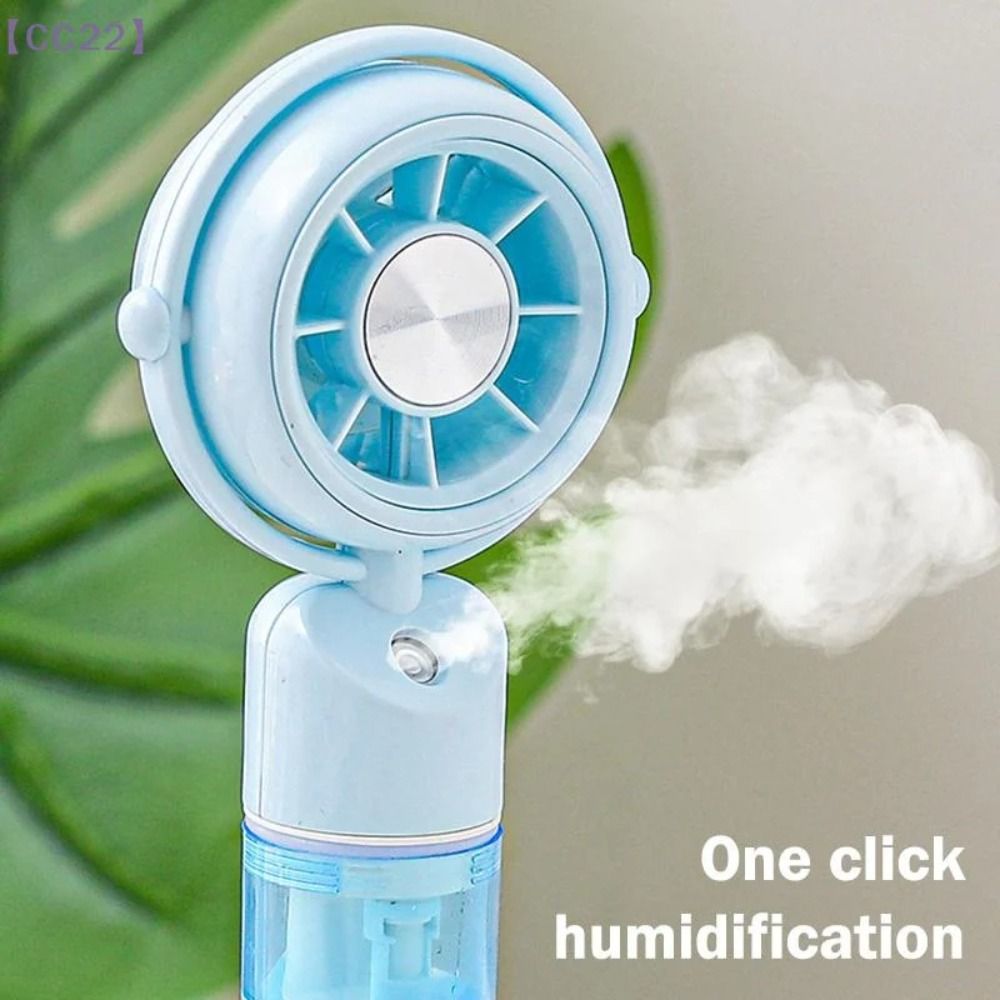 Comfortable Rechargeable Battery Portable Mini Handheld Fan Lightweight Soft Wind Rechargeable Desktop Cooling Fan Fine Mist Handheld Desktop Dual Use Cooling Fan for 5V300mAh Outdoor Travel