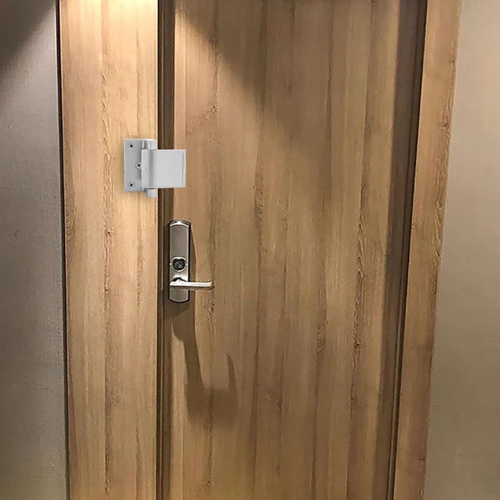 Hardware Aluminum Alloy Door Lock Privacy Resistance Home Door Lock Extra High Resistance Reinforcer Lock In-Swinging Doors