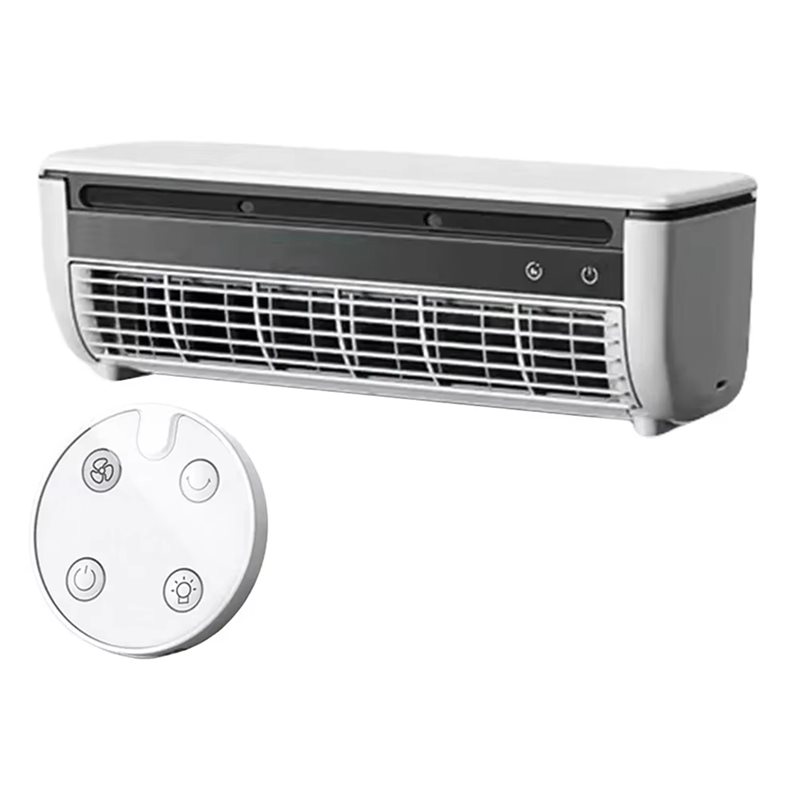 Leafless Wall-Mounted Air Cooler Fan Quick Cooling Mini Air Conditioner Wireless Quiet Electric Fans with Remote Control