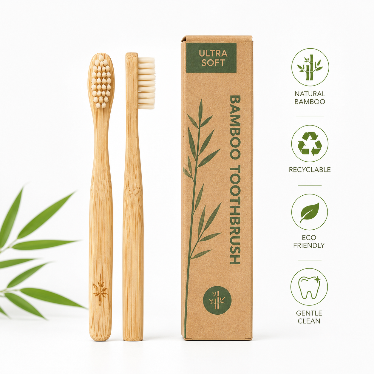 Bamboo Toothbrush | Soft & Eco-Friendly
