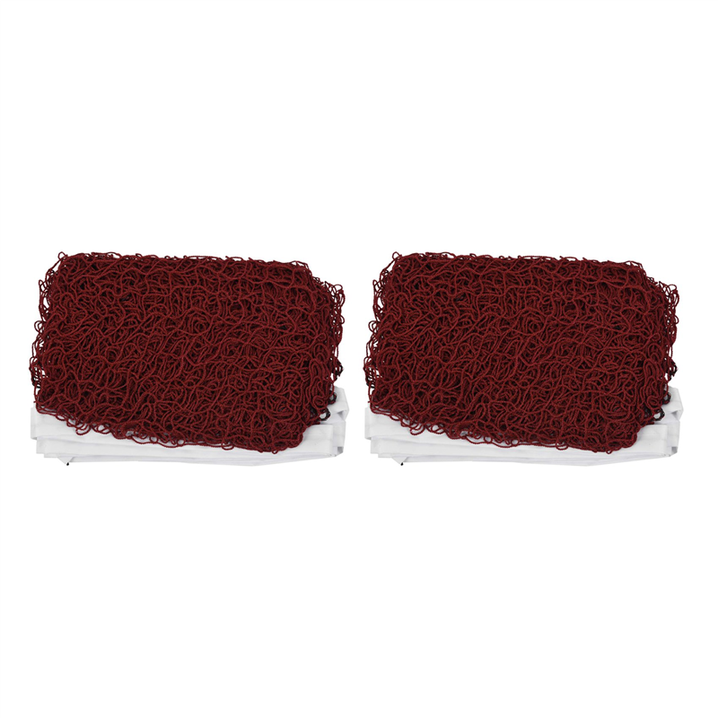 FORIDE 2X Professional Training Standard Braided Badminton Net 6.0M X 0.75M White Hem