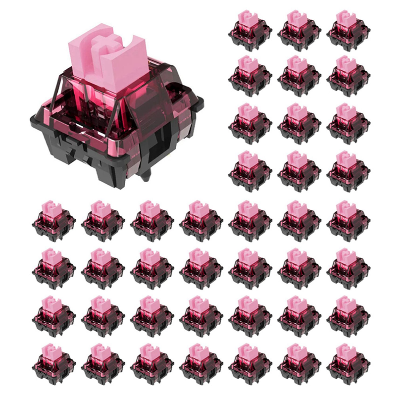 140PCS F.S MX Keyboard Switches 5 Pins Linear Silent Body Switches Hot-Swap for DIY Gaming Mechanical Keyboard