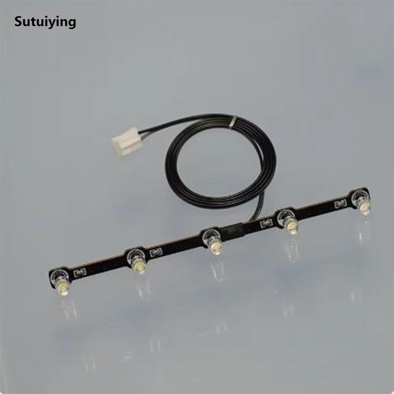 Sutuiying Led Roof Spotlight Board Light Front Face Chin Lamp For 1/14 Tamiya New Rc Truck Trailer Actros 3363 56348 RC Model Truck Part