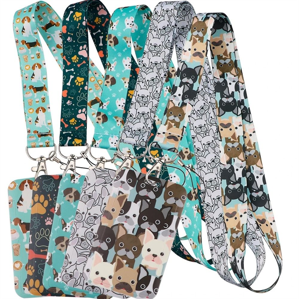 School Supply Pet Dog Keyrings Phone Lanyard Key Holder Card Holder Animals Lanyards ID Card Holder Badge Holder Neck Strap Lanyards