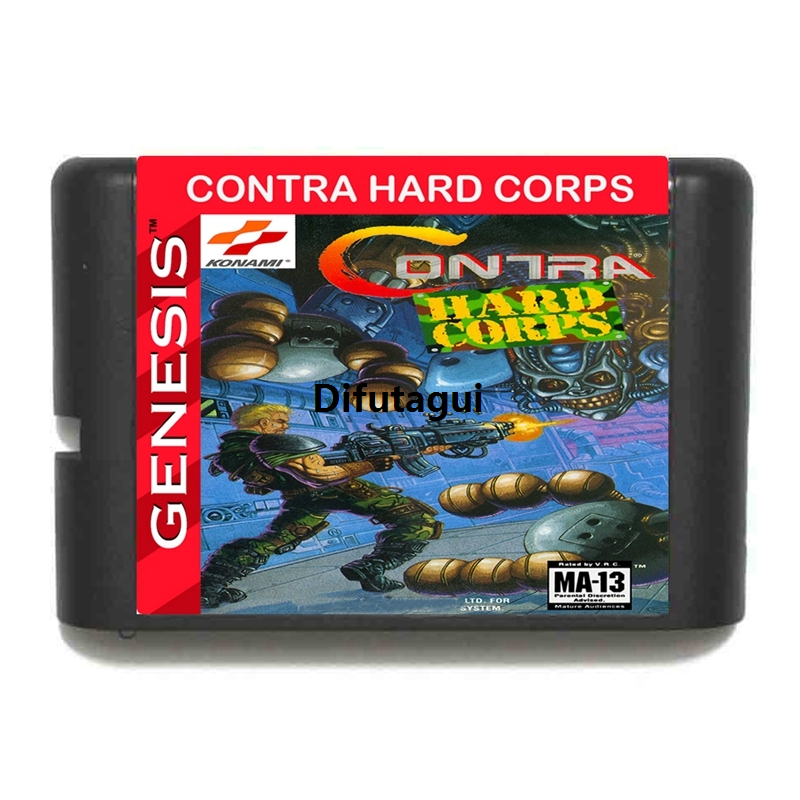 Difutagui New specials New Arrival Contra Hard Corps NTSC-U 16bit Sales promotion MD Game Card For Sega Mega Drive For Genesis