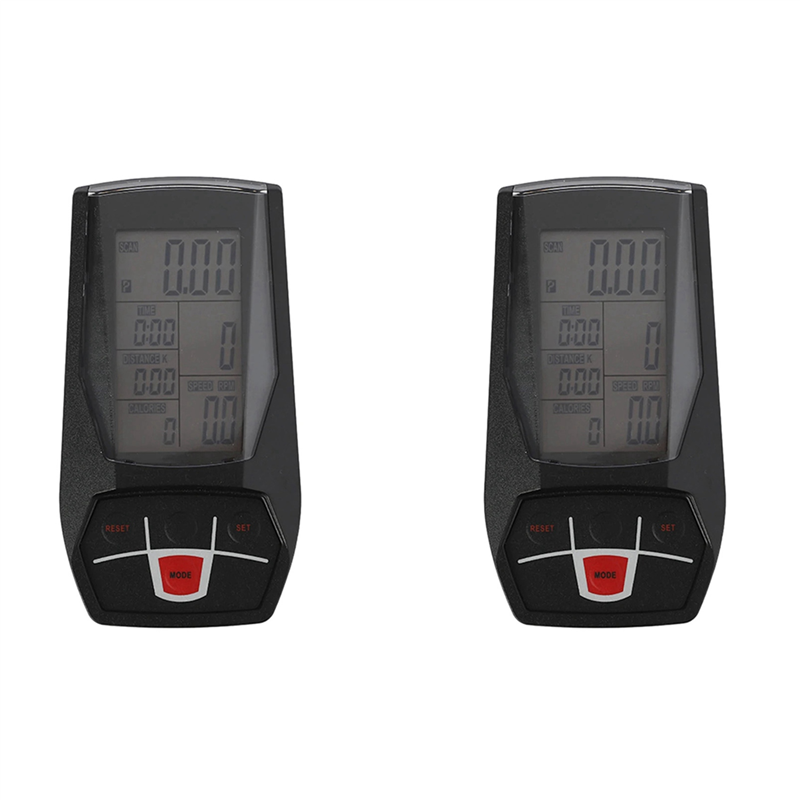 2X Indoor Cycling Bike & Exercise Bike Monitor Speedometer Stationary Bike Computer Monitor Gym Accessories