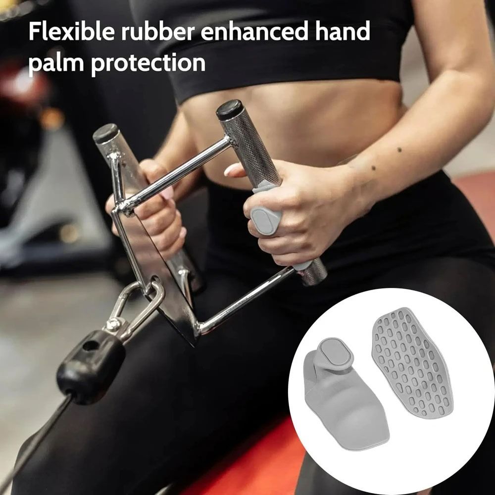 Pair Hand Grip Strength Trainer Ergonomic Weight Lifting Grips Elastic Honeycomb-shaped Workout Gym Gloves Silicone Thicken Silicone Palm Grips Weightlifting