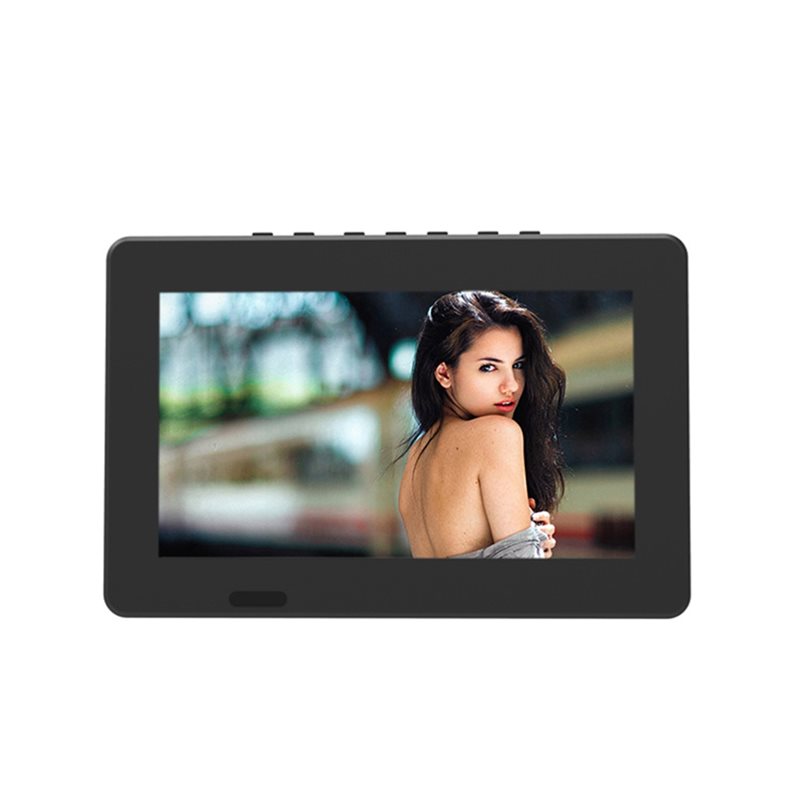 Digital TV 7-Inch ATSC Television Video Player Portable HD LED 1080P Built-in Rechargeable Battery Support