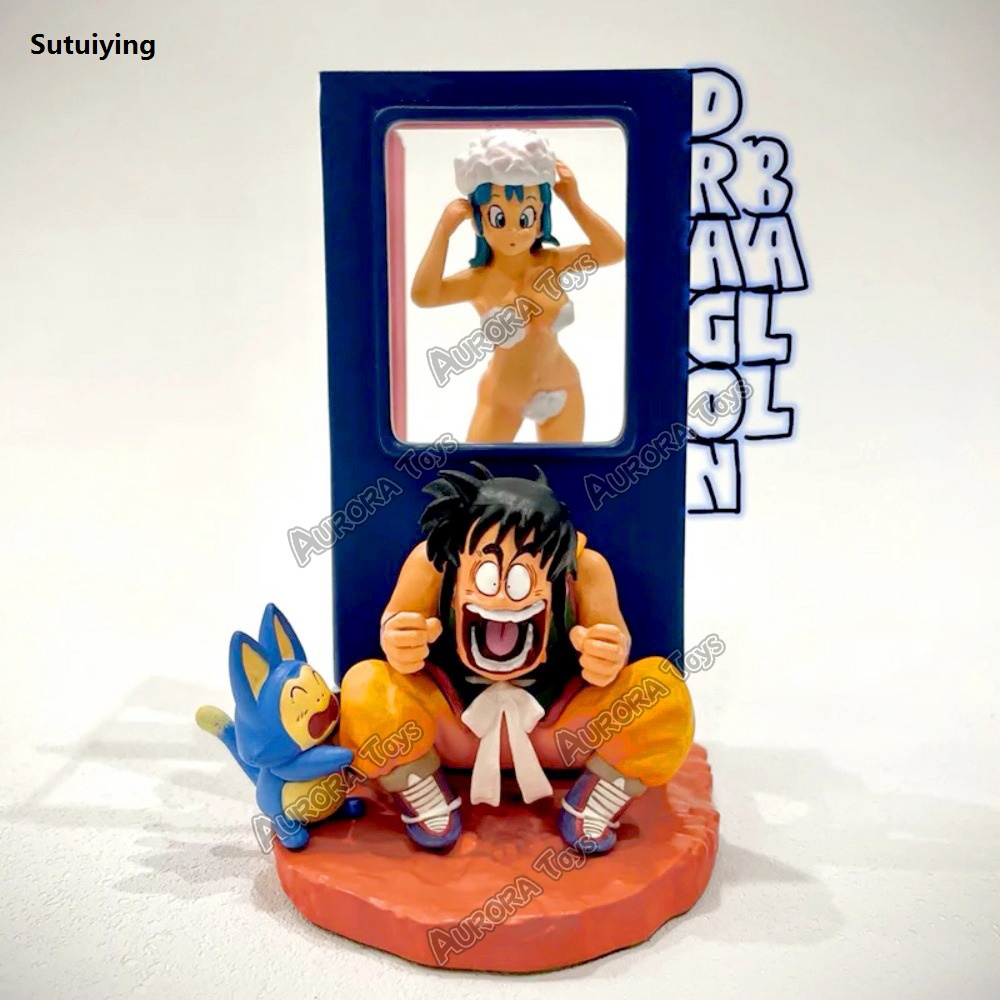 Sutuiying 3.54in/9cm Anime Dragon Ball Figure Yamcha Figure Bulma Sales promotion Figure PVC Action Figures Collection Model Toys Gifts