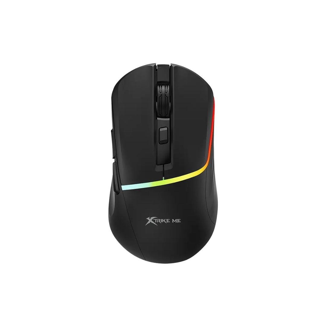 Xtrike Me GM-322 Wired RGB Gaming Mouse - 7200 DPI Adjustable Optical Sensor - 6 Programmable Buttons - Ergonomic Gaming Design - Rainbow Backlight for PC/Laptop