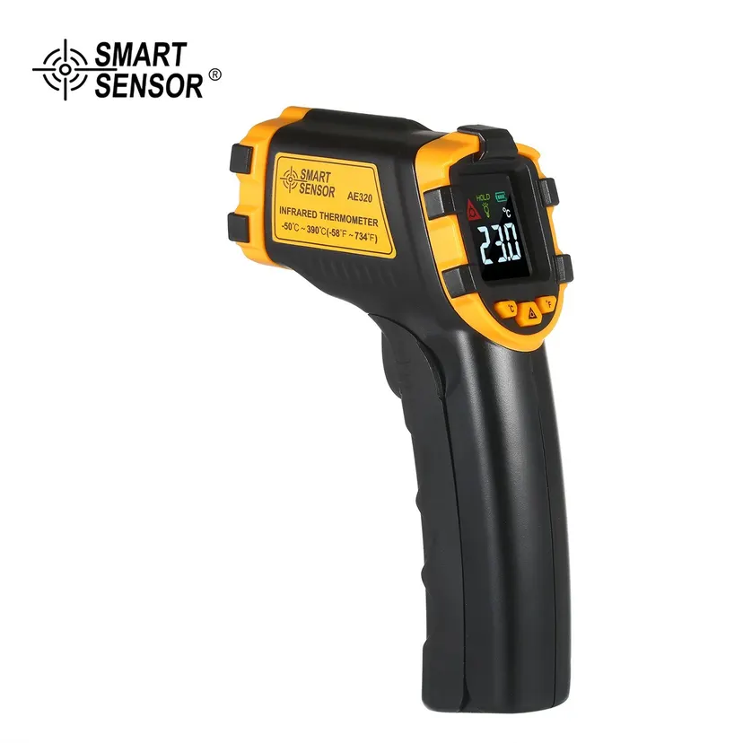 SMART SENSOR -50～390℃ 12:1 Mini Handheld Digital Non-contact IR Infrared Thermometer