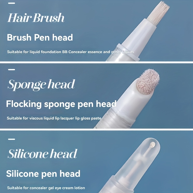 Bizzy Transparent twist pen for refillable cosmetic container kit, empty nail polish pen with brush head, mascara growth fluid tube, c