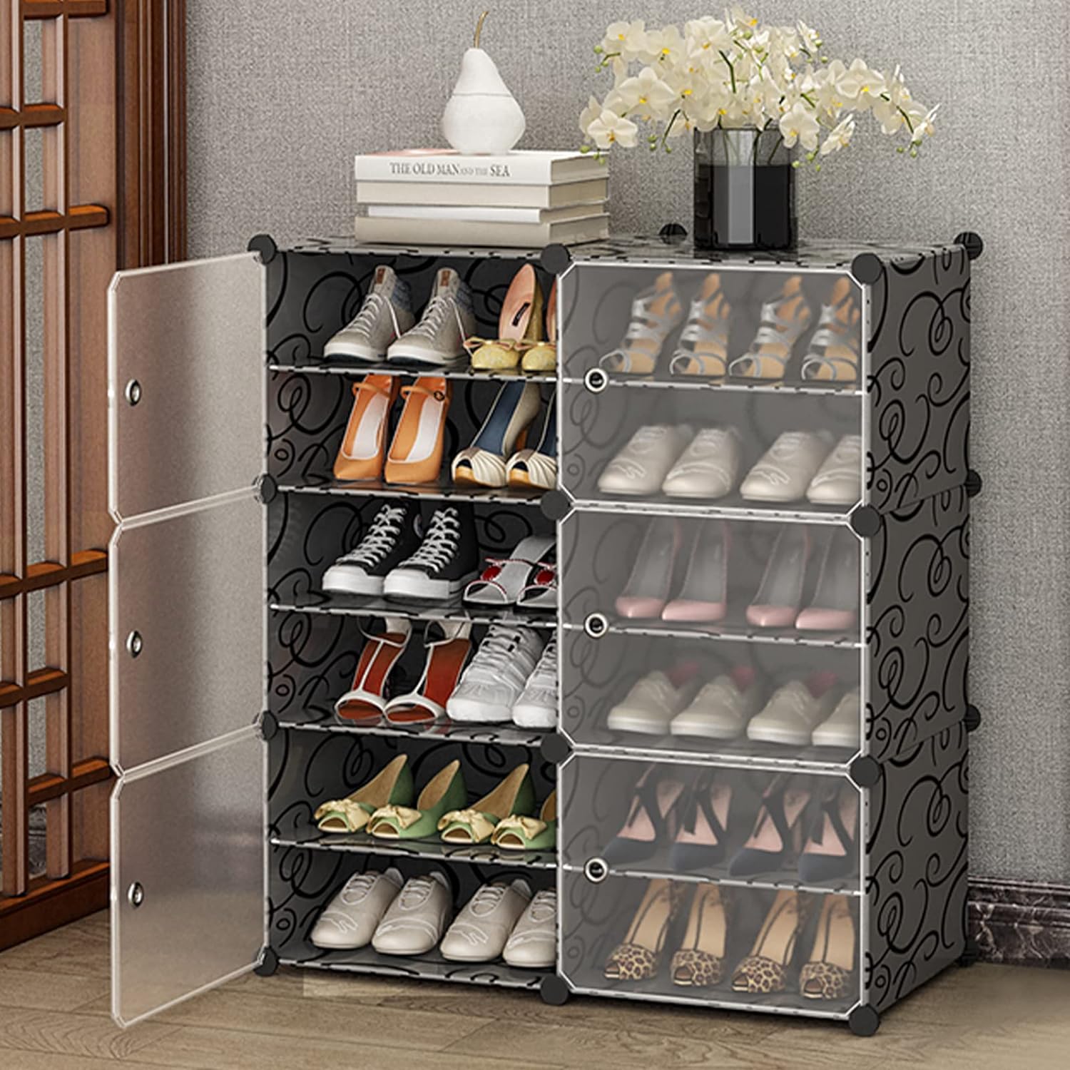 12 Cube Shoe Rack Cabinet