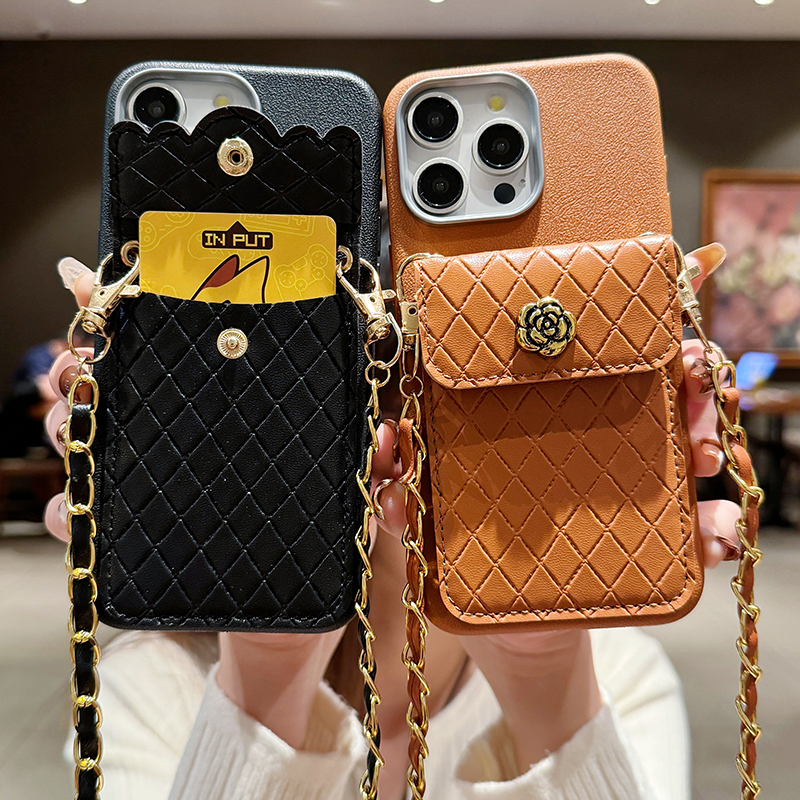 Flower Leather Wallet Card Holder Case For Samsung Galaxy A16 A34 A35 A52 A53 S25 S24 S23 S22 Ultra Plus S21 FE Lanyard Cover