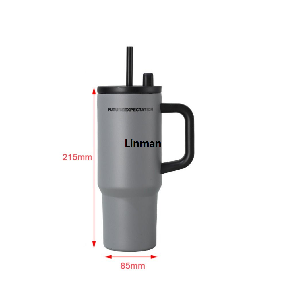 Linman New with Retractable Straw Insulated Cup 316 Stainless SteeFifty percent discount l 710ml Thermal Flask Leak Proof Durable Water Bottle Sports