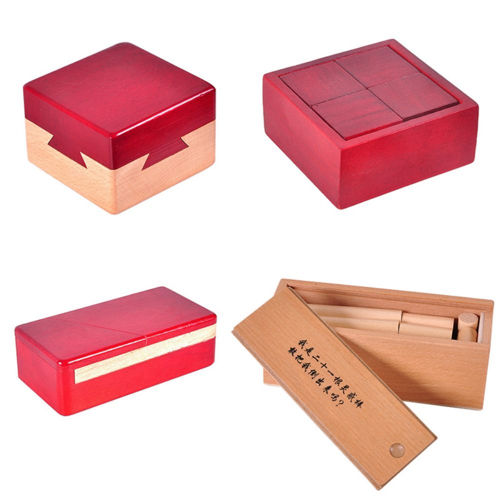 12PCS Luban Lock 3D Plastic Unlock Interlock Puzzle Sensory Educational Toys for Mind IQ Logic Test Brain Teaser