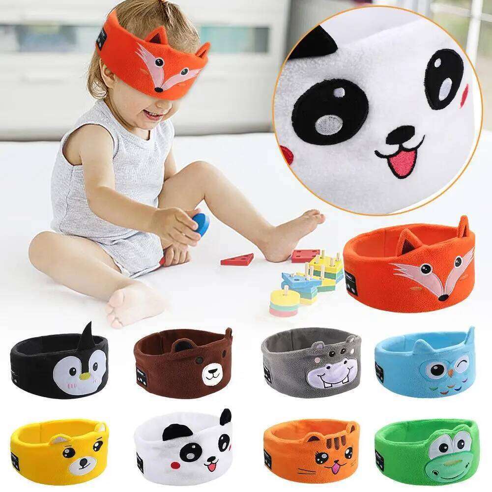 Kid Headphone Sleep Mask Bluetooth 5.0 Stereo Player Support Handsfree Soft Music Headband For Children Gifts