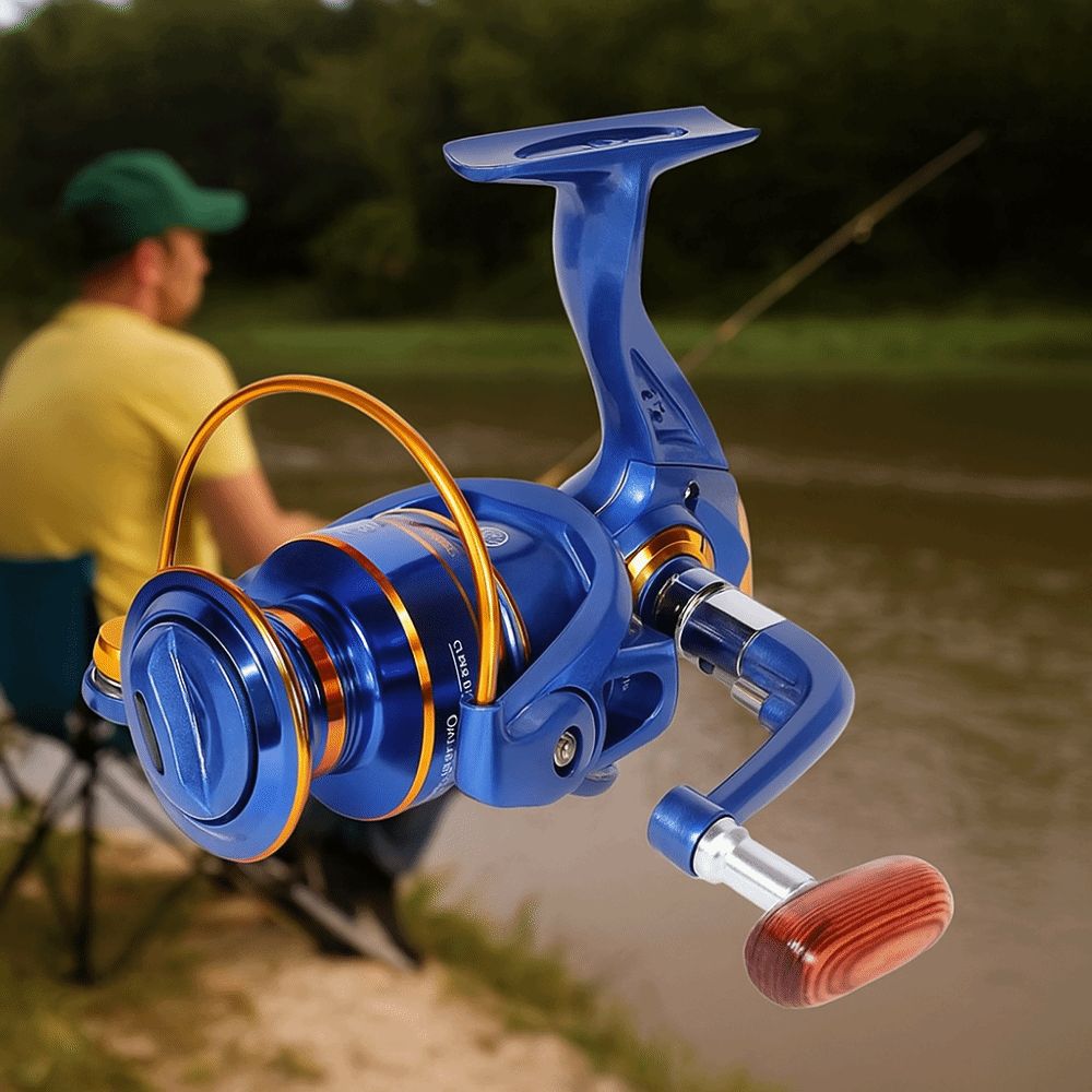 Fishing Tackle Metal Construction Ice Fishing Reels Mini Size Right Left Hand Fishing Spinning Reel Portable Use High Speed Fishing Casting Reel Winter Fishing