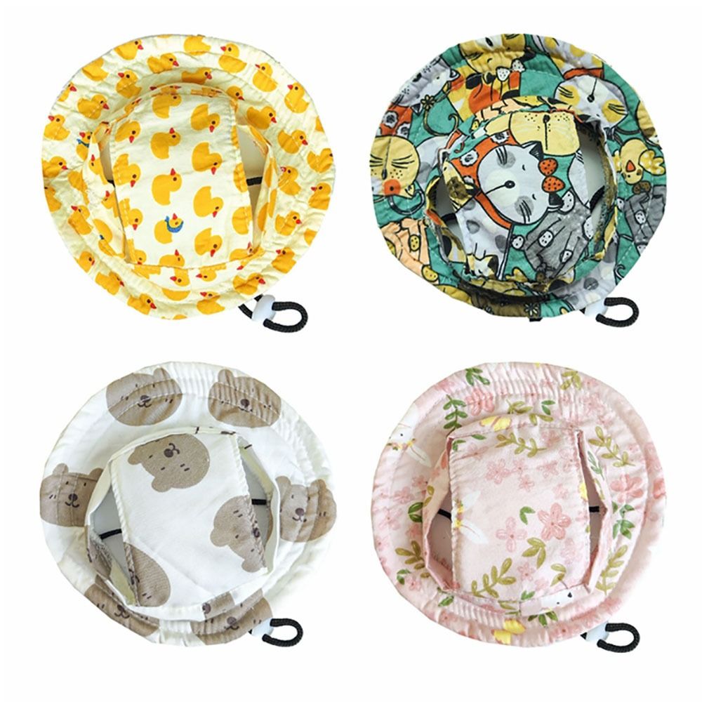 Fashion Adjustable Pet Sun Hat Breathable Outdoor Dog Sunshade Hats Travel Cat Dog Cat Sunscreen Hat
