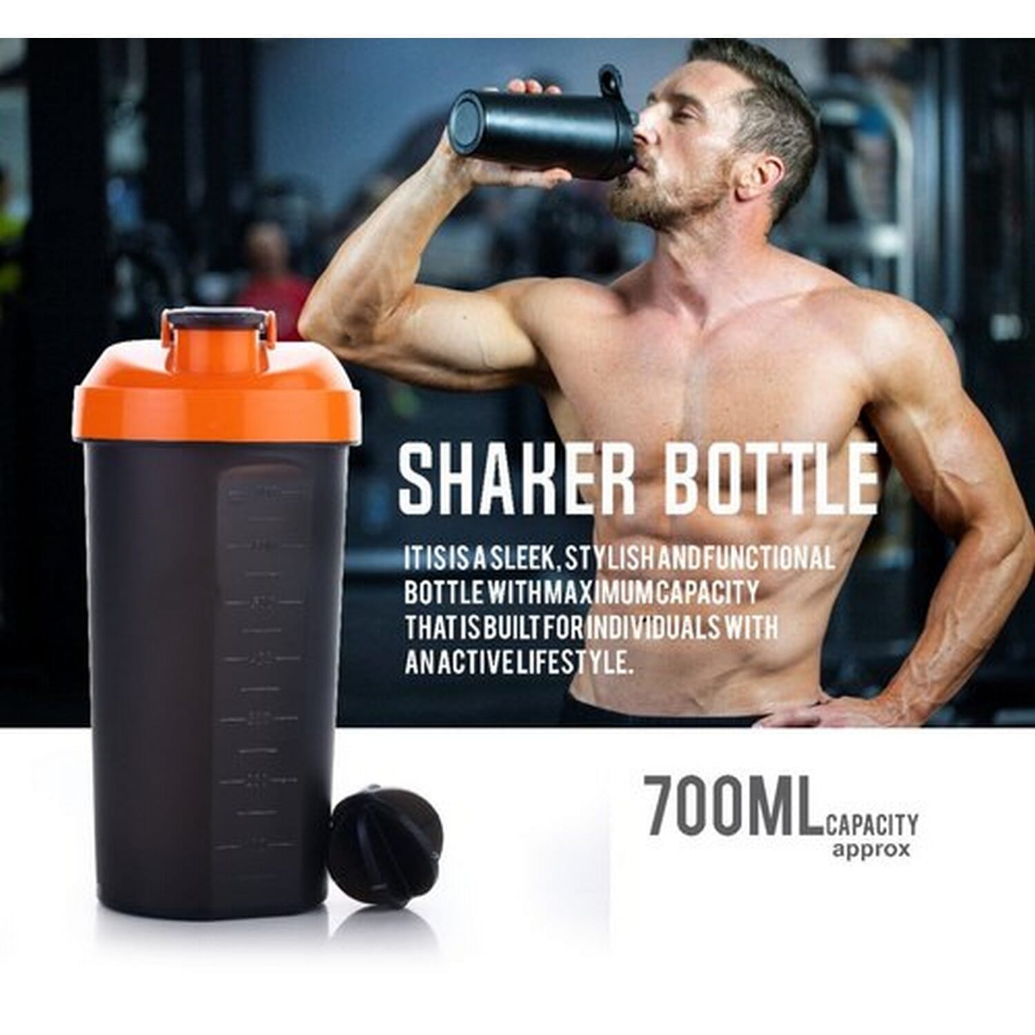 Protein Shaker Bottle