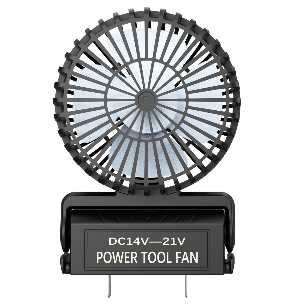 Portable 14-21V Battery Lithium Battery Fan Angle Adjustable Adjustable Fan Speeds Rechargeable Electric Fan Pin Spacing 19-40mm High Speed Jobsite Fan Outdoor Work